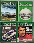 An extensive collection of Motorsport magazines including three bound volumes for 1946 to 1948, in