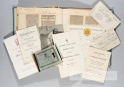An interesting scrapbook relating to the Scottish International Rugby Fly-Half and First-Class