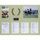 Racing plate worn by Red Rum when winning his record third Grand National in 1977, fully
