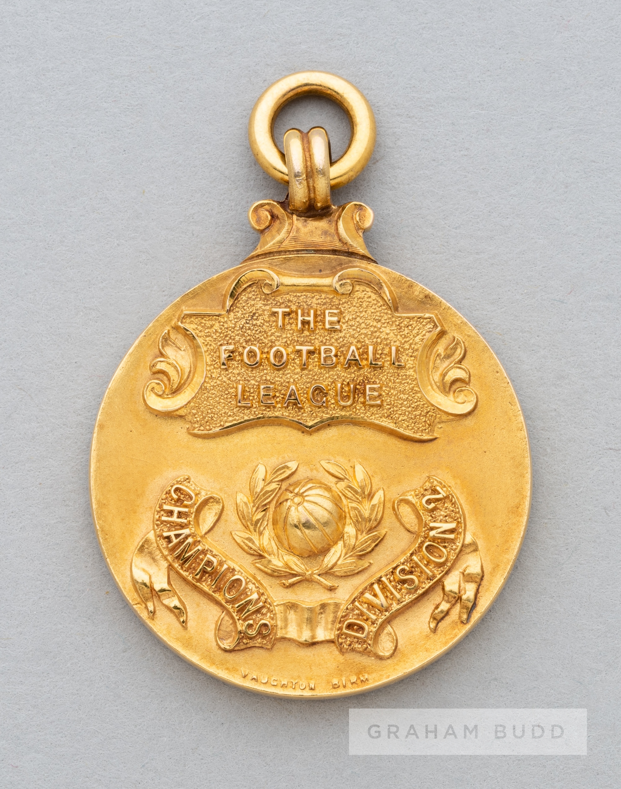 Football League 1946-47 Division Two Championship medal awarded to Bert Sproston of Manchester City,