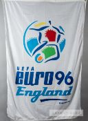 UEFA Euro '96 England flag that flew at Wembley Stadium during the tournament, of rectangular