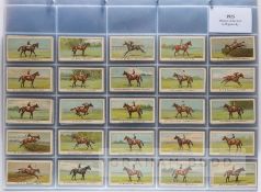 Good album of cigarette cards featuring horse racing, ranging from mid-19th century to 1930s,