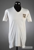White Derby County No.3 home jersey mid-1960s, by Umbro, short-sleeved, embroidered with cloth