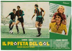 Poster for the 1976 Italian film ‘The Prophet of Goal’ - the life story of Johan Cruyff, 45 by