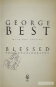 Five Manchester United legends signed books, all hand-signed by the authors and comprising George