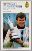 Multi signed 1988 Golf Open Championship programme, on 14th-17th July at Royal Lytham & St Annes,
