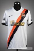 Tomas Hubschman white, orange and black Shakhtar Donetsk No.3 jersey v Arsenal in the UEFA Champions