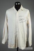 Geoff Hurst's signed Essex County Cricket Club shirt worn in the match v Lancashire in 1962, by
