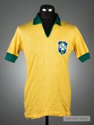Henrique Paulo Oliveira (Paulo Henrique) yellow Brazil No.8 1966 World Cup jersey,  by Athleta,