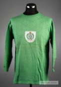 Alan Ogley green Stockport County No.1 goalkeepers jersey late 1960s, by Umbro, long-sleeved, the