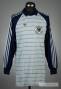 Eike Immel grey and blue West Germany U-21 No.1 goalkeeping jersey worn in the UEFA U-21