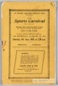 Programme for the Great Sport Carnival at the Civil Service Sports Ground, Scotstoun, Glasgow on 8th