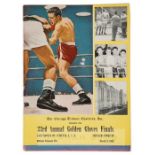 Very scarce official programme for the 33rd Annual Golden Gloves Finals at Chicago Stadium, 9th