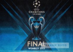 2013 UEFA Champions League Final Wembley hospitality entrance floor mat, of rectangular form, the