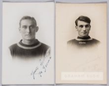 Fred Groves and Harry Dreyer signed Crystal Palace player portrait postcards, each Gert. A Lever