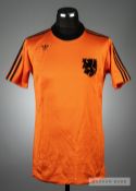 Johnny Rep orange Netherlands No.16 jersey from the 1978 World Cup, by Adidas, short-sleeved, with