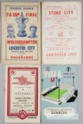 A collection of 170 domestic finals programmes, 92 FA Cup Finals 1949-2008, seven League Cup
