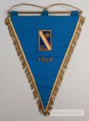 Official pennant presented by the Italian Football League on the occasion of the Inter-League