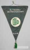 Official West Germany F.A. pennant presented to the Football Association on the occasion of the