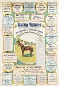 Racing fixtures from 28th March to 25th November 1905 and winners of principal events poster,
