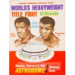 Muhammad Ali v Ernie Terrell official programme for the fight at the Houston Astrodome 6th