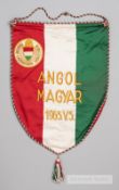 Official pennant presented by the Hungary F.A. to the Football Association on the occasion of the