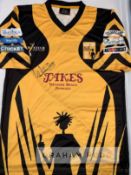 Sir Gordon Greenidge (West Indies) signed Lashings World XI shirt and action photo, signed in