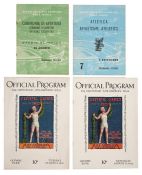 Olympic Games daily events programmes for Los Angeles 1932 and Rome 1960, comprising two