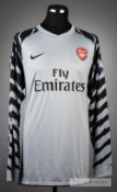 Wojciech Szczesny grey Arsenal No.53 first choice goalkeepers jersey, season 2010-11, long-