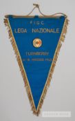 Official Italian F.A. pennant presented to the Turnberry Hotel in Ayrshire, Scotland, during the