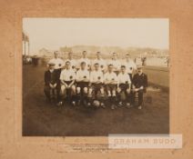 Large b&w photograph of English League representative team v Ireland, played at Celtic Park, Belfast