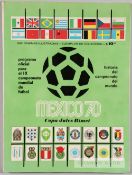 1970 Mexico FIFA World Cup 'Green Edition' Official Tournament Programme, the colourful green