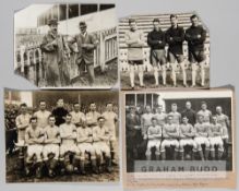 A unique collection of b&w Cardiff City photographs, varying sizes of team photographs, match action