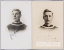 J Jones and R McCracken signed Crystal Palace player portrait postcards, each Gert. A Lever