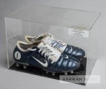 Paul Robinson signed Nike Airzoom football boots, worn during England's 2006 FIFA World Cup finals