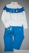 Javier Zanetti white and blue Inter Milan player issue tracksuit, season 2009-10, the white and blue