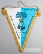 Official San Marino F.A. pennant presented to the Football Association on the occasion of the U-21