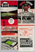 A large collection of 435 Manchester United home programmes from 1961-62 to the 1980s, 52 x 1961-62,