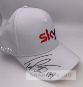 Travis Pastrana (USA) signed Sky sports cap, signed in black marker pen, with COA incorporating