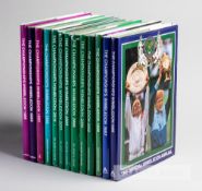 A good collection of 13 Official Wimbledon Annuals for 1986, 1987, 1988, 1989, 1992, 1995, 1999,