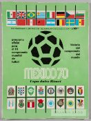 The official 1970 FIFA World Cup tournament programme, including a history of the World Cup, green