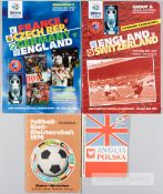 A collection of programmes from International tournament matches to include 18 Euro 1996,  with 28