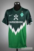 Niklas Andersen green Werder Bremen No.27 jersey v Tottenham Hotspur in the UEFA Champions League at