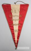 Official pennant presented by the Austrian F.A. to the Football Association at the UEFA Youth