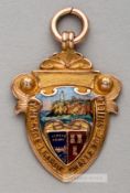 Tyneside League Challenge Shield runners-up medal awarded to Newcastle United's Frank Watt in 1925-