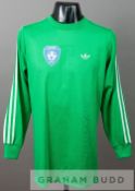 Green Finland U-21 no.1 goalkeeper's jersey from the U-21 International v England played at