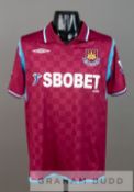 Herita Ilunga claret and blue West Ham United No.23 home jersey v Arsenal at Upton Park, 25th