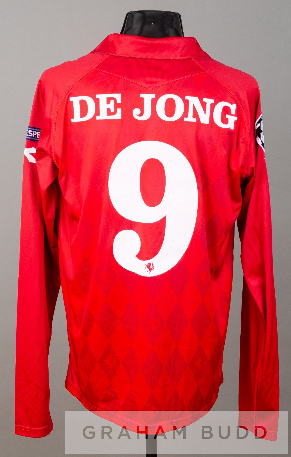 Luuk De Jong red FC Twente no.9 jersey v Tottenham Hotspur in the UEFA Champions League Group A at - Image 2 of 2