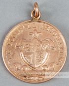 1899 F.A. Amateur Cup runners-up medal, hallmarked 9ct .375 Birmingham 1898-99 by Vaughton & Sons