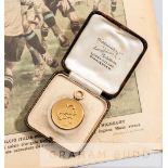 F.A. International medal awarded to Arsenal's George Male on his England debut in the infamous '